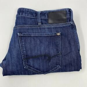 Mavi Mens 40x30 Blue "Matt" Mid Rise Straight Leg Medium‎ Wash Jeans